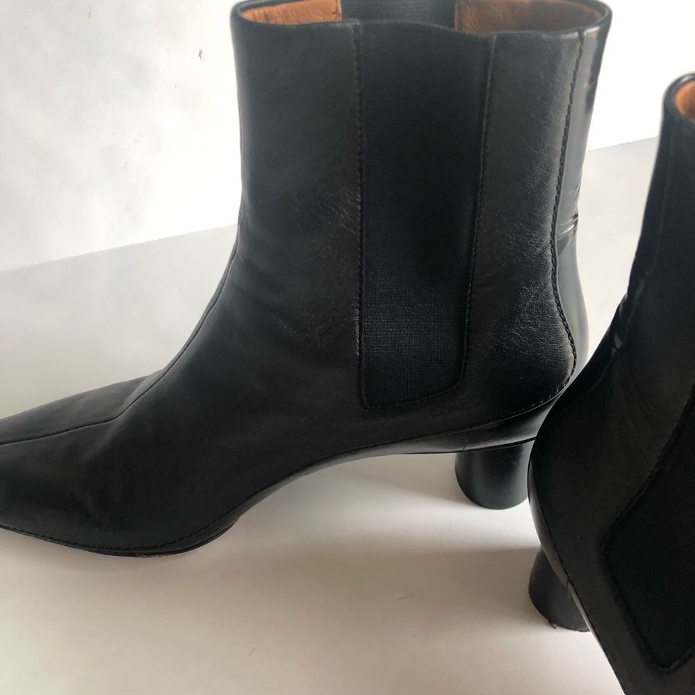 RAG & BONE High Black Patent Leather Boots Size 38.5 - Picture 6 of 15